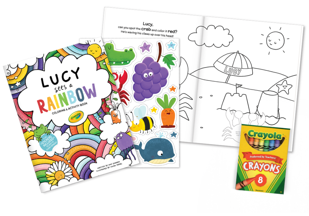 Crayola "Learn Colors" Personalized Coloring Book, Stickers and Crayons