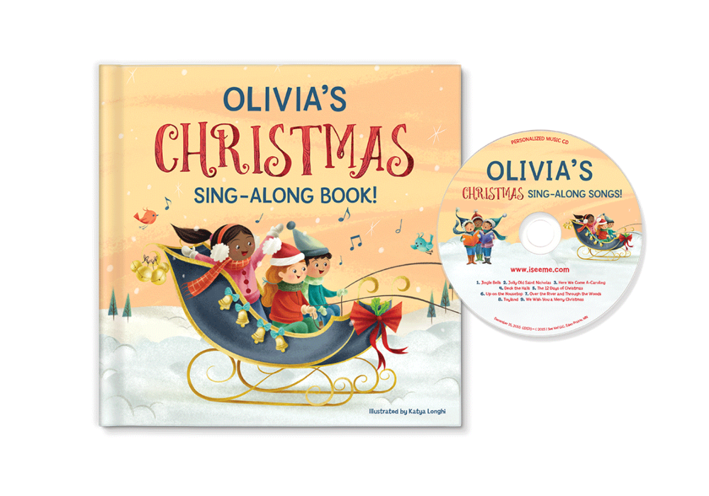 My Christmas SingAlong Songs Book & Personalized Ornament I See Me!