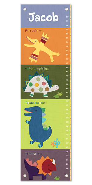 Dinosaur Personalized Growth Chart