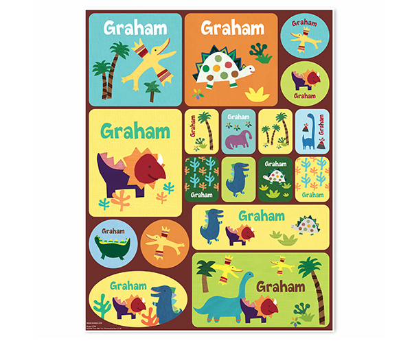 Dinosaur Personalized Stickers