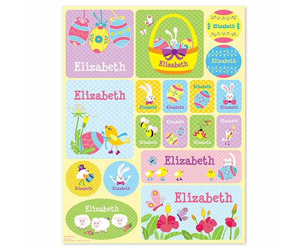 Egg-Cellent Easter Personalized Stickers