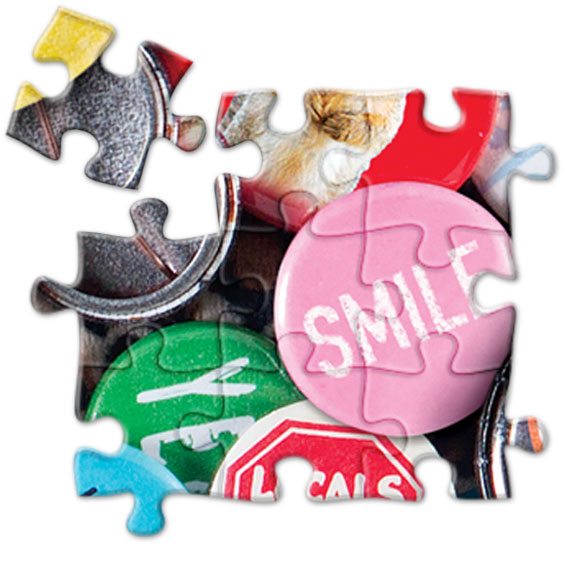 Find Me Buttons Personalized Search-and-Find Puzzle - 500 pieces 