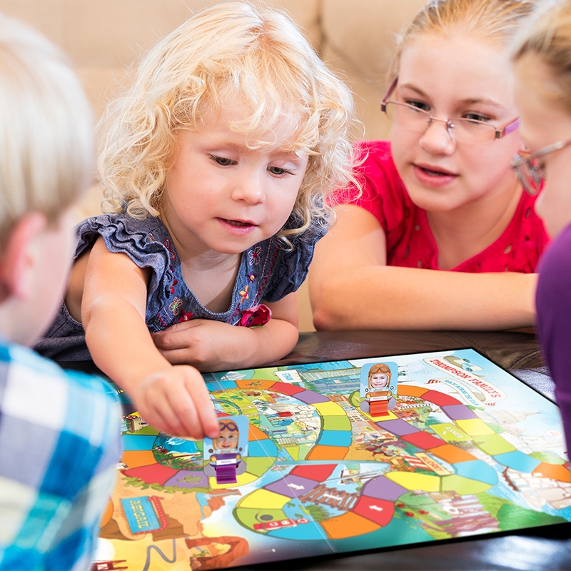 Our Family's Race Across the U.S.A. Personalized Board Game