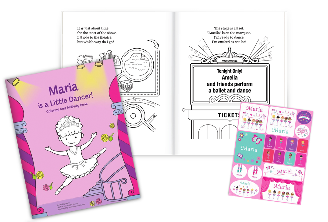 I'm a Little Dancer Coloring Book and Sticker Gift Set