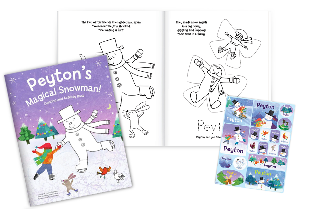 My Magical Snowman Coloring Book and Sticker Gift Set