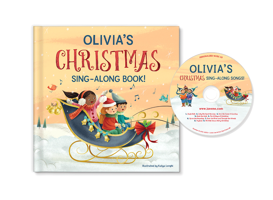 My Christmas Sing-Along Personalized Book and Songs