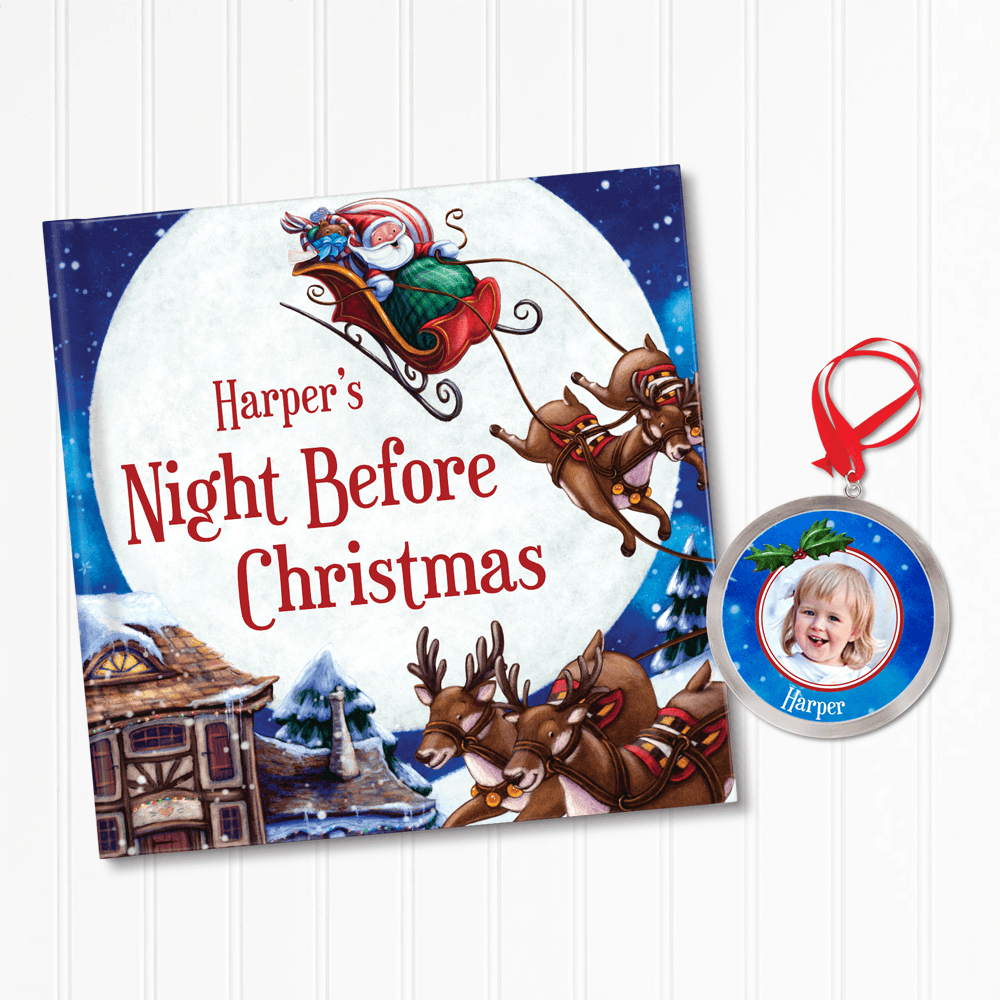 My Night Before Christmas Personalized Book and Ornament Gift Set