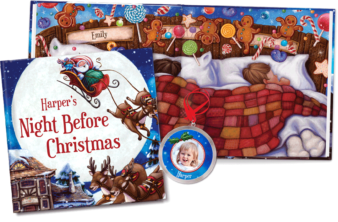 My Night Before Christmas Personalized Book and Ornament Gift Set