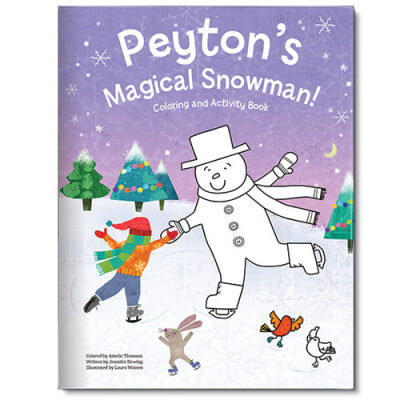 My Magical Snowman Personalized Coloring Book
