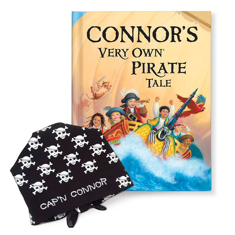 My Very Own Pirate Tale and Personalized Bandana Gift Set