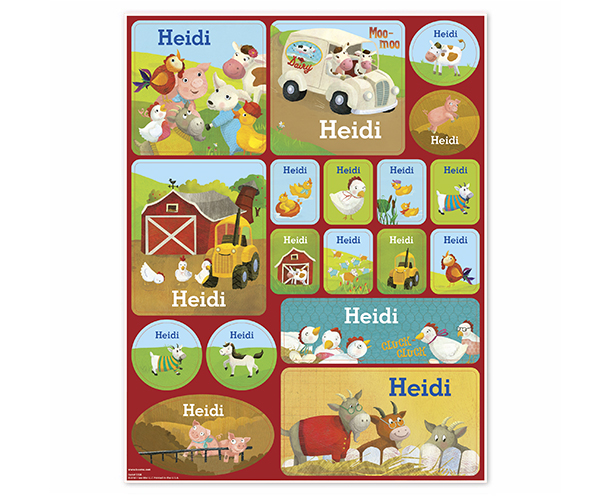 My Farm Friends Personalized Stickers