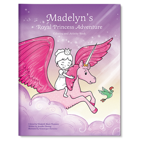 My Royal Princess Adventure Personalized Coloring and Activity Book