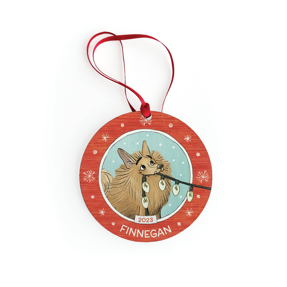 Dog Lovers Personalized Christmas Ornament