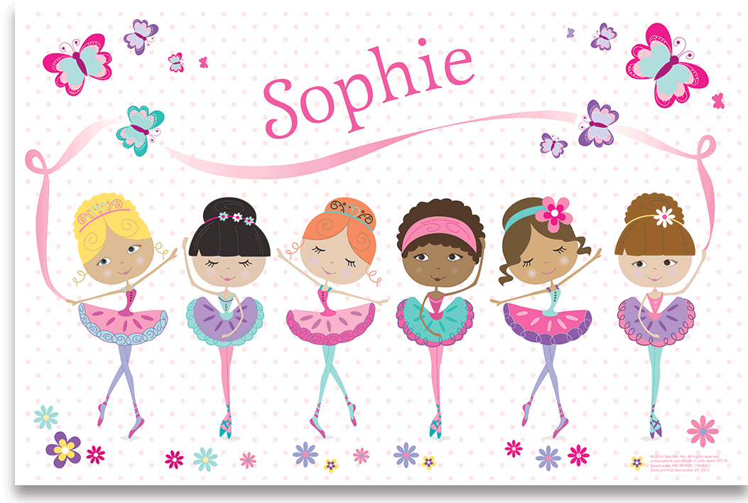 Prima Ballerinas Personalized Placemat