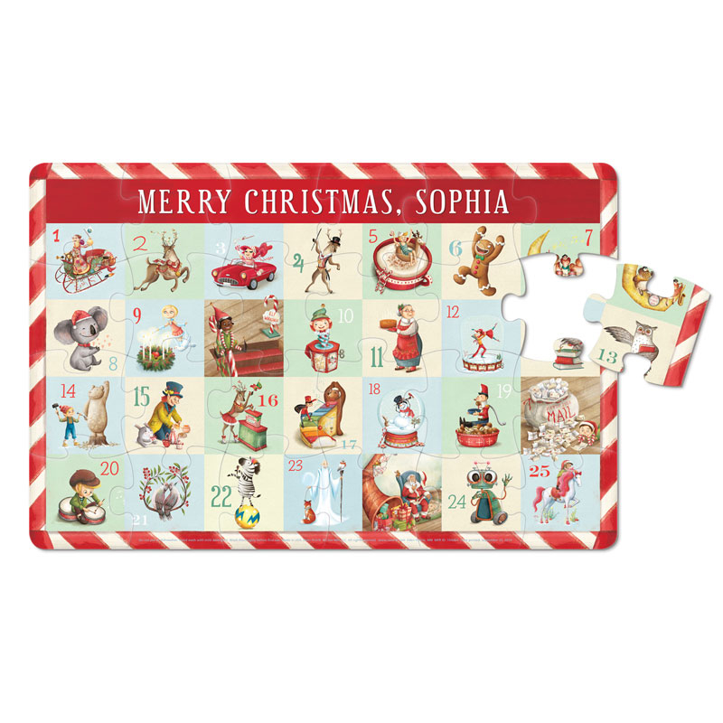 Countdown to Christmas Personalized Puzzle - 24 Pieces 