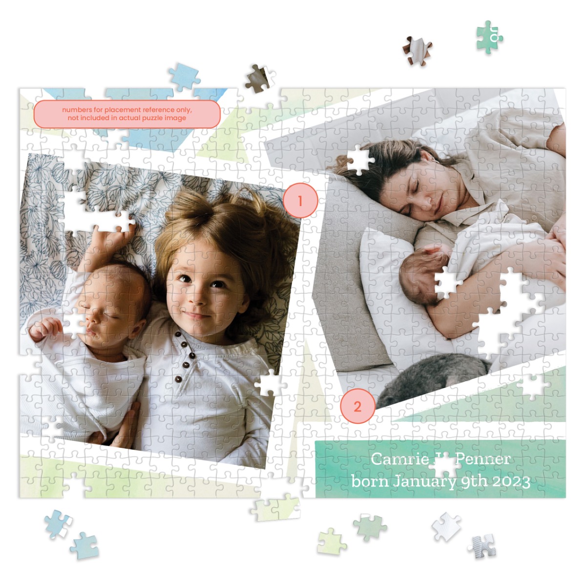 Personalized Photo Collage Puzzle – 500 Pieces 