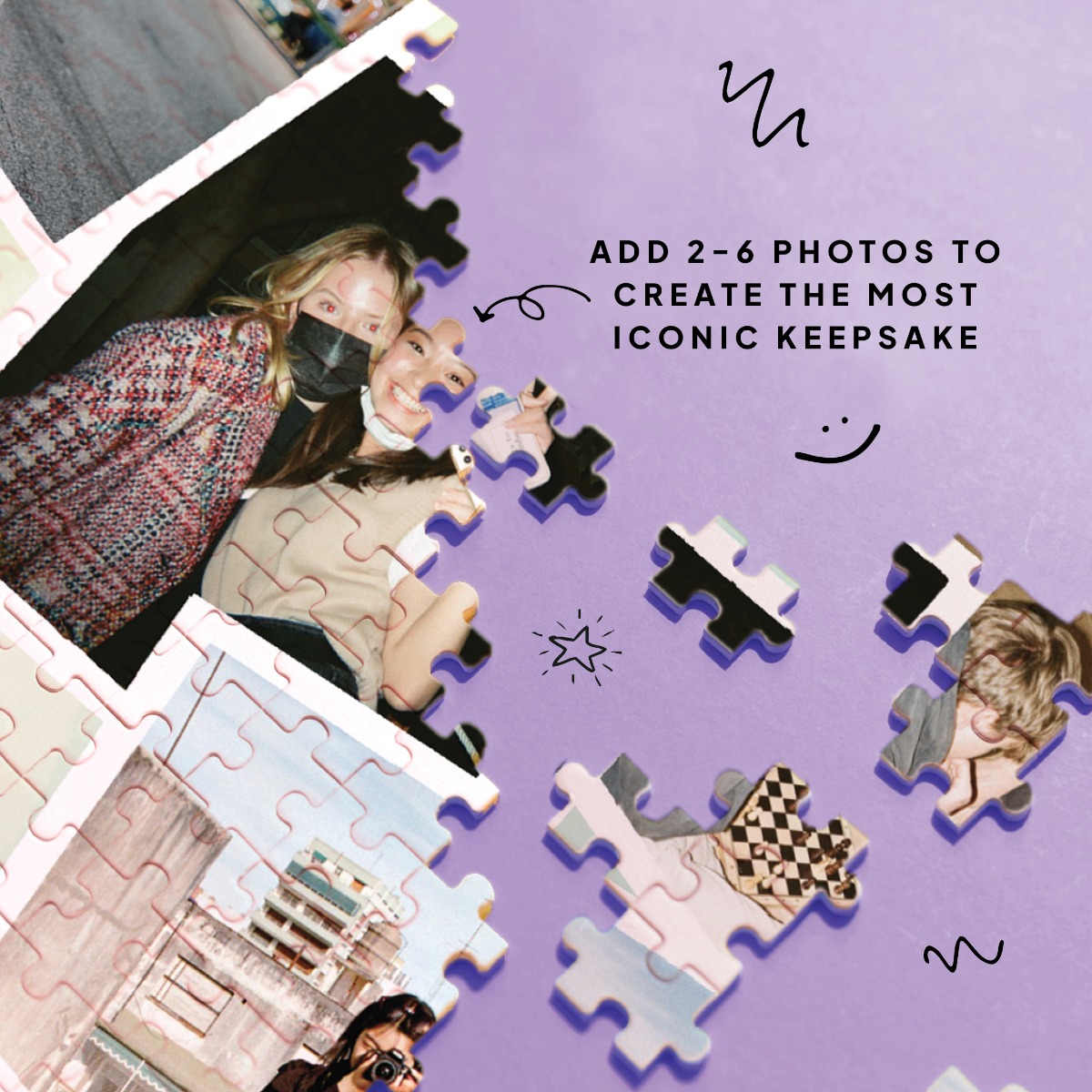 Customized Photo Collage Puzzle -500 Pieces