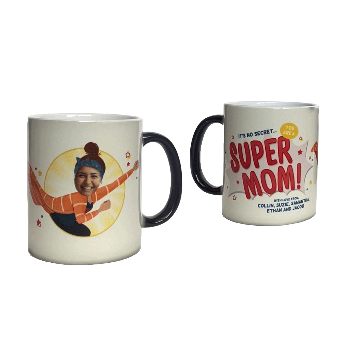 Super Mom Personalized Book and Color-Changing Mug Gift Set