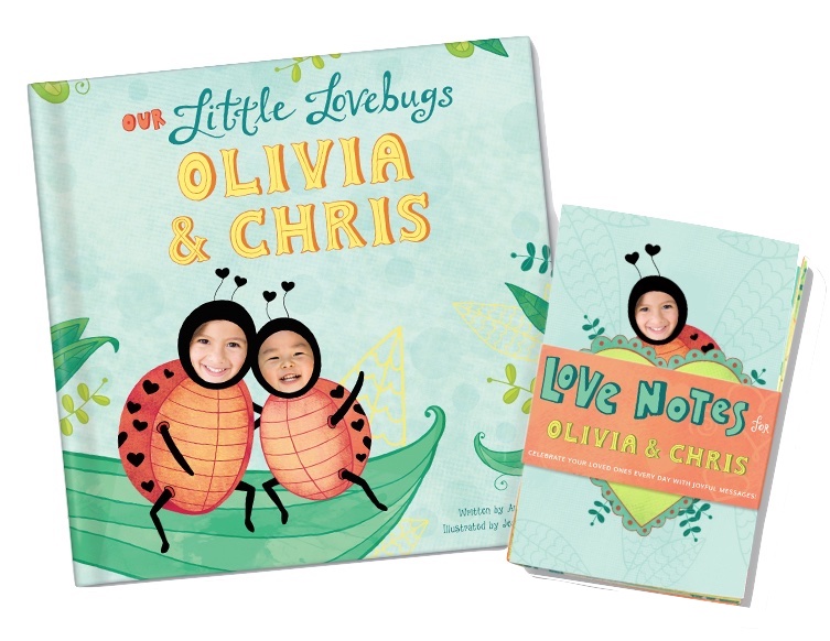 My Little Lovebug Personalized Book and Love Notes Gift Set