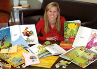 Author Maia Haag - with Books