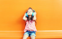 girl listening to music