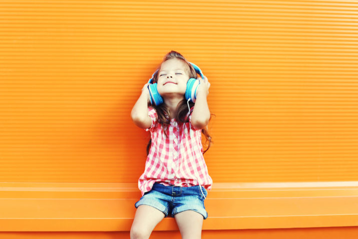 girl listening to music