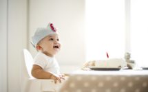 One Year Old boy celebrating birthday